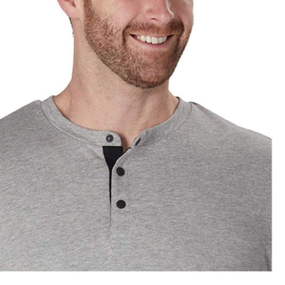 Kenneth Cole Men’s Long Sleeve Henley - Picture 4 of 4
